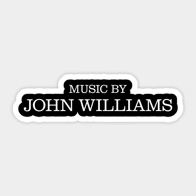 Music By John Williams Sticker by The90sMall